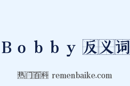 Bobby反义词是什么意思的图片
